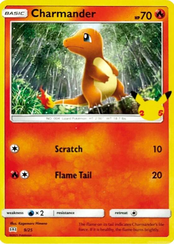 basic charmander pokemon card worth 50/82 end display 1999 Pokemon Charmander card, a