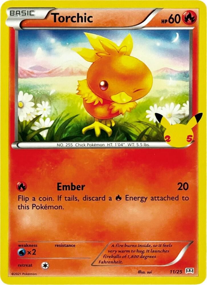 torchic pokemon card mcdonalds Treecko Mudkip Torchic - Pokemon - 25th Anniversary McDonald's Exclusive  Promo Lot - 3 Card Set main image 1