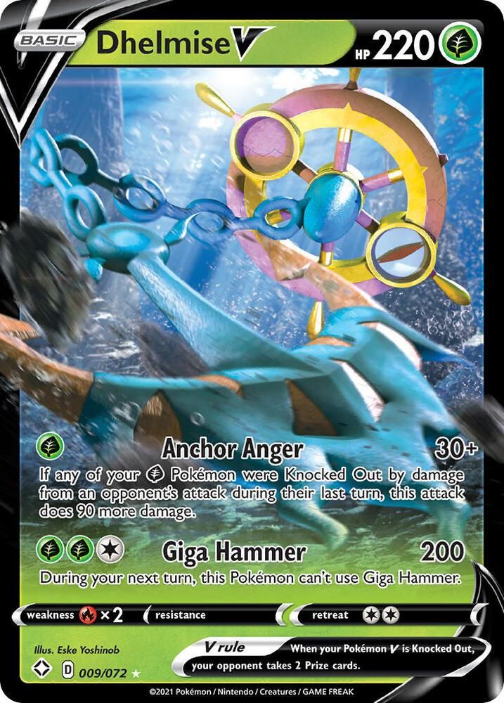 dhelmise pokemon card value V - 009/202 Ultra Rare Evolves from null Type Dhelmise #59 Prices | Pokemon