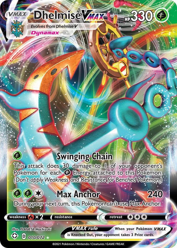 dynamax pokemon card Dhelmise VMAX