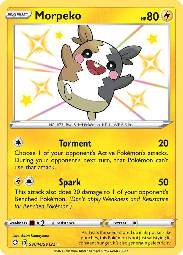 morpeko pokemon card price Morpeko VMAX - 038/072 - Shining Fates main image 0