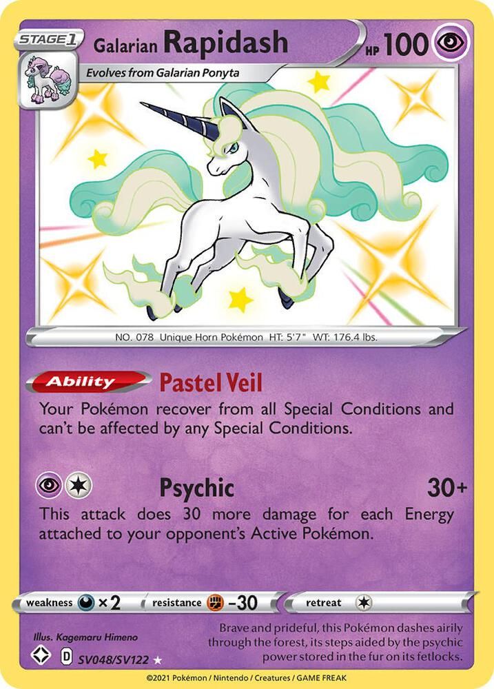 Galarian Rapidash - Shining Fates: Shiny Vault Real Time Price Data.
