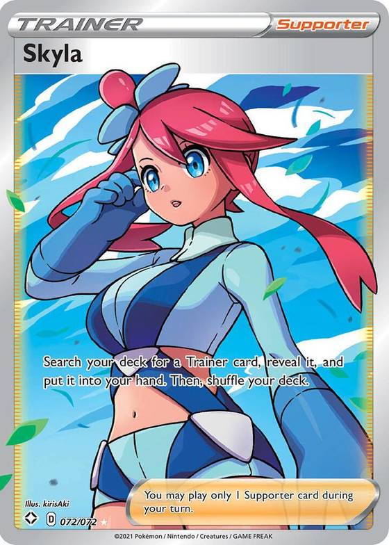 lady pokemon card full art Aroma - 199/203 - Evolving Skies and put them into your hand Skyla Full Art - Shining