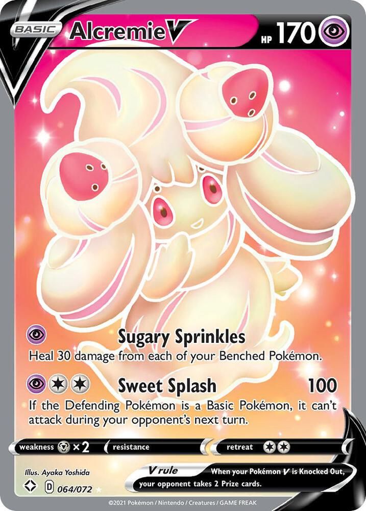 Alcremie V Full Art - Shining Fates Real Time Price Data.