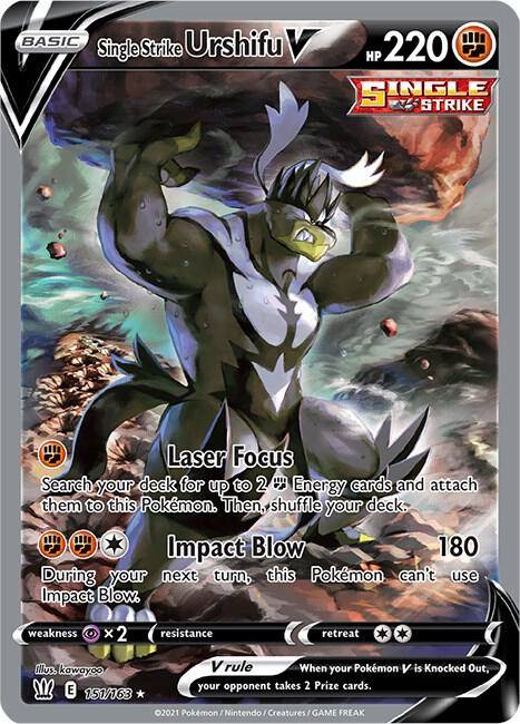 Single Strike Urshifu V Alternate Full Art - SWSH05: Battle Styles Real  Time Price Data.