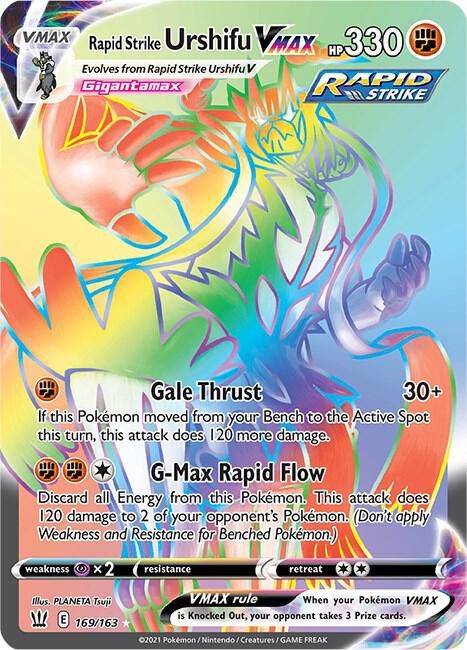 urshifu vmax pokemon card price Amazon.com: Single Strike Urshifu Vmax - TG29/TG30 - Brilliant Stars -  Trainer Gallery Pokemon Card main image 1