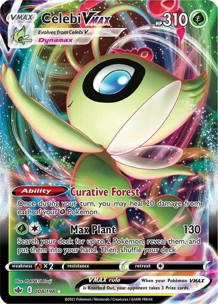 Celebi VMAX - SWSH06: Chilling Reign Real Time Price Data.