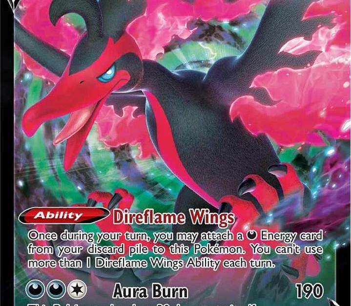 galarian moltres v pokemon card value - 183/172 - Secret Rare Darkness Ability Direflame Wings Once during your turn Galarian Moltres V (Alternate Full