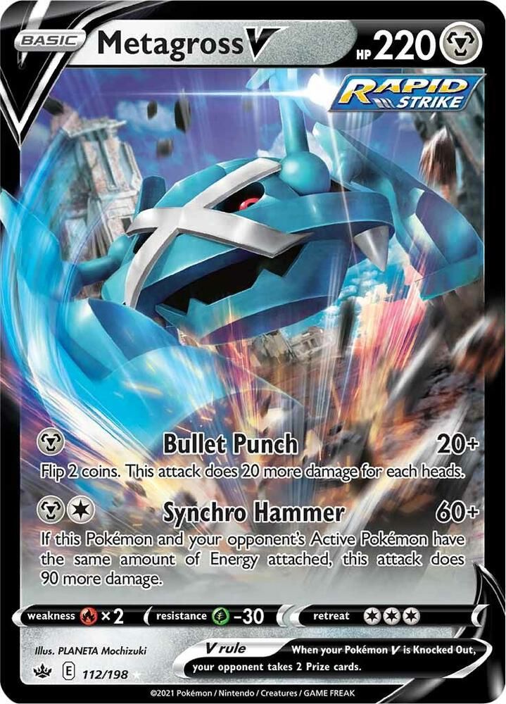 Metagross V - SWSH06: Chilling Reign Real Time Price Data.