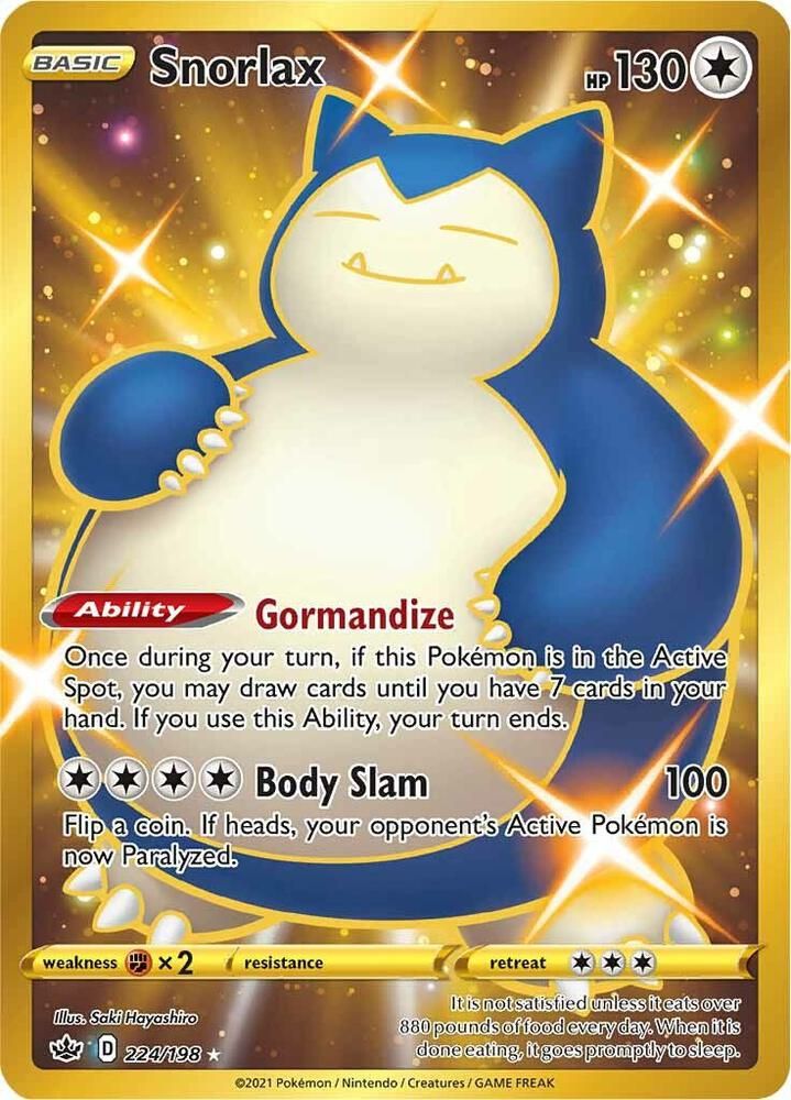 Snorlax Secret - SWSH06: Chilling Reign Real Time Price Data.