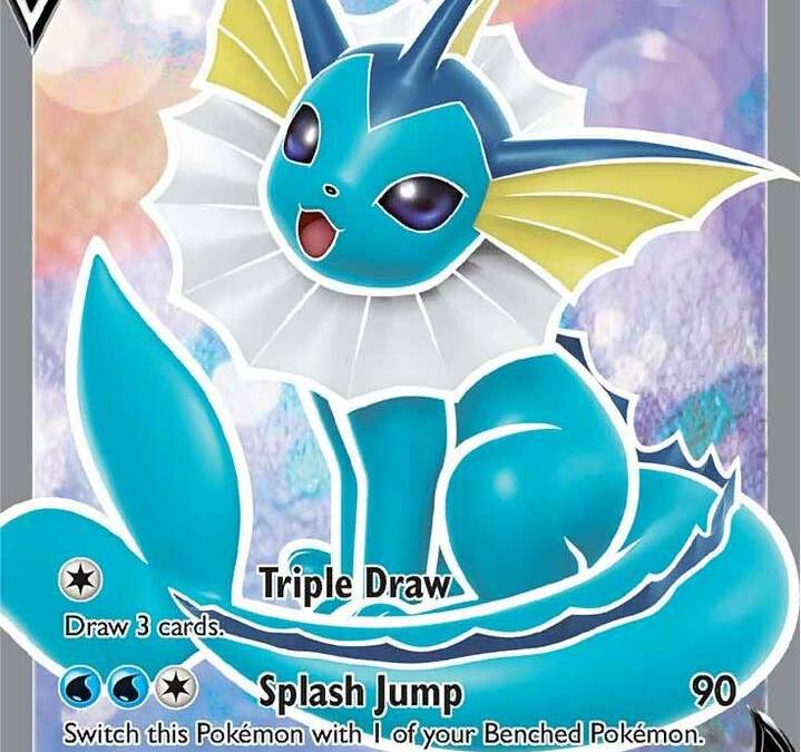 Vaporeon V Full Art - SWSH07: Evolving Skies Real Time Price Data.