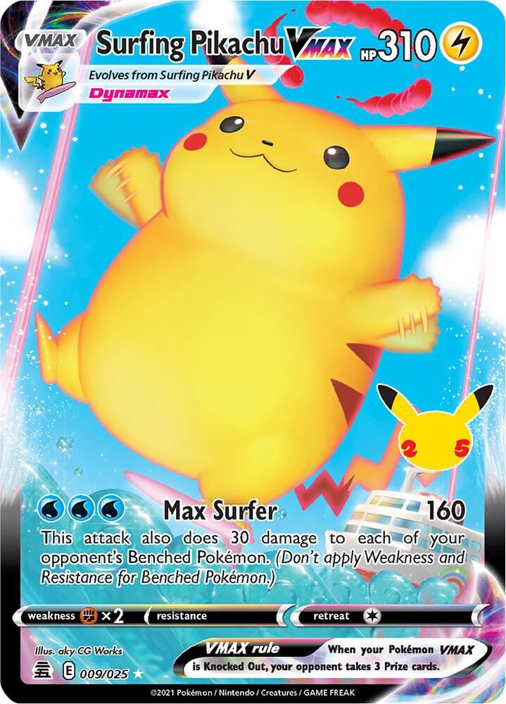 surfing pikachu vmax pokemon card Surfing Pikachu VMAX