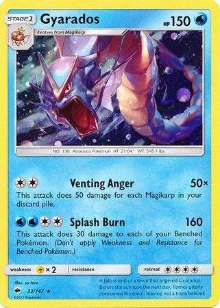 stage 1 gyarados pokemon card value Pokemon Stage 1 GYARADOS Holo Card 6/102 #130