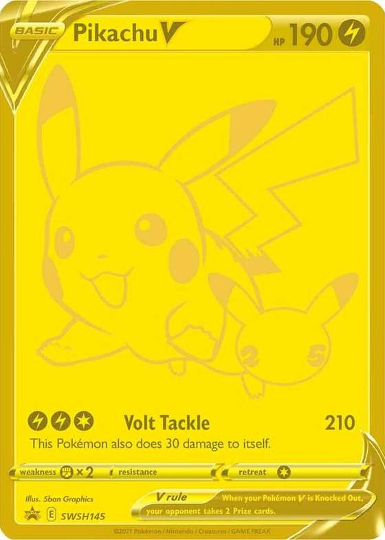 Pikachu V SWSH145 - SWSH: Sword & Shield Promo Cards Real Time Price Data. Pikachu V SWSH145 - SWSH: Sword & Shield Promo Cards Real Time Price Data.