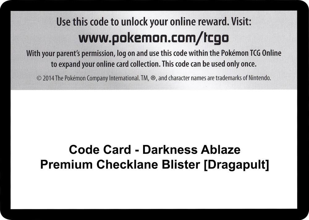 Code Card Darkness Ablaze Premium Checklane Blister Dragapult - SWSH03:  Darkness Ablaze Real Time Price Data.