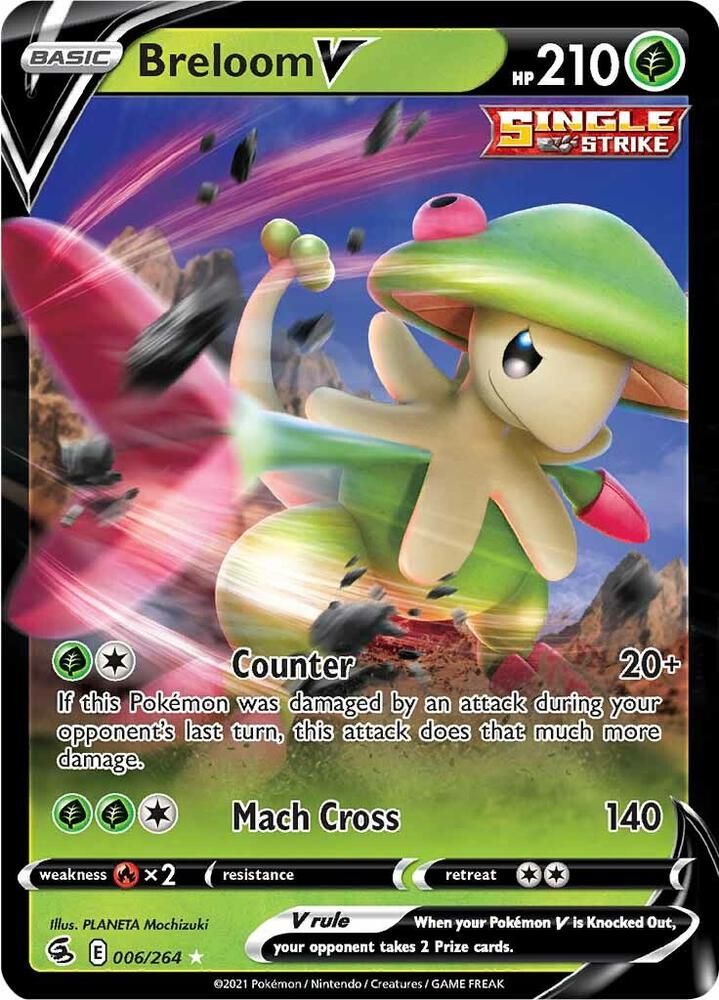 Breloom V - SWSH08: Fusion Strike Real Time Price Data.