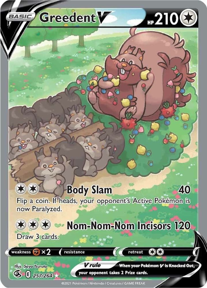 Greedent V Alternate Full Art - SWSH08: Fusion Strike Real Time