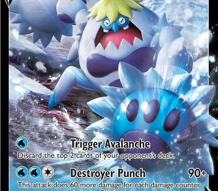 crabominable pokemon card TCG Ultra Rare V Fusion Strike Full Art Holo Pfaltzcraftsmore Colorless Magnum Punch (80) Weakness Psychic 2 Resistance None None Retreat Cost Pokemon 2017 Pokemon Card Gym