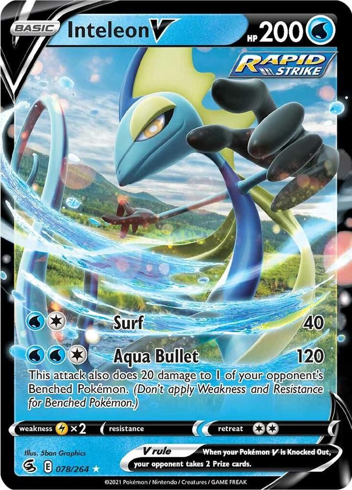 pokemon card value fusion strike Pikachu V (086/264) [Sword & Shield: Fusion Strike] main image 1