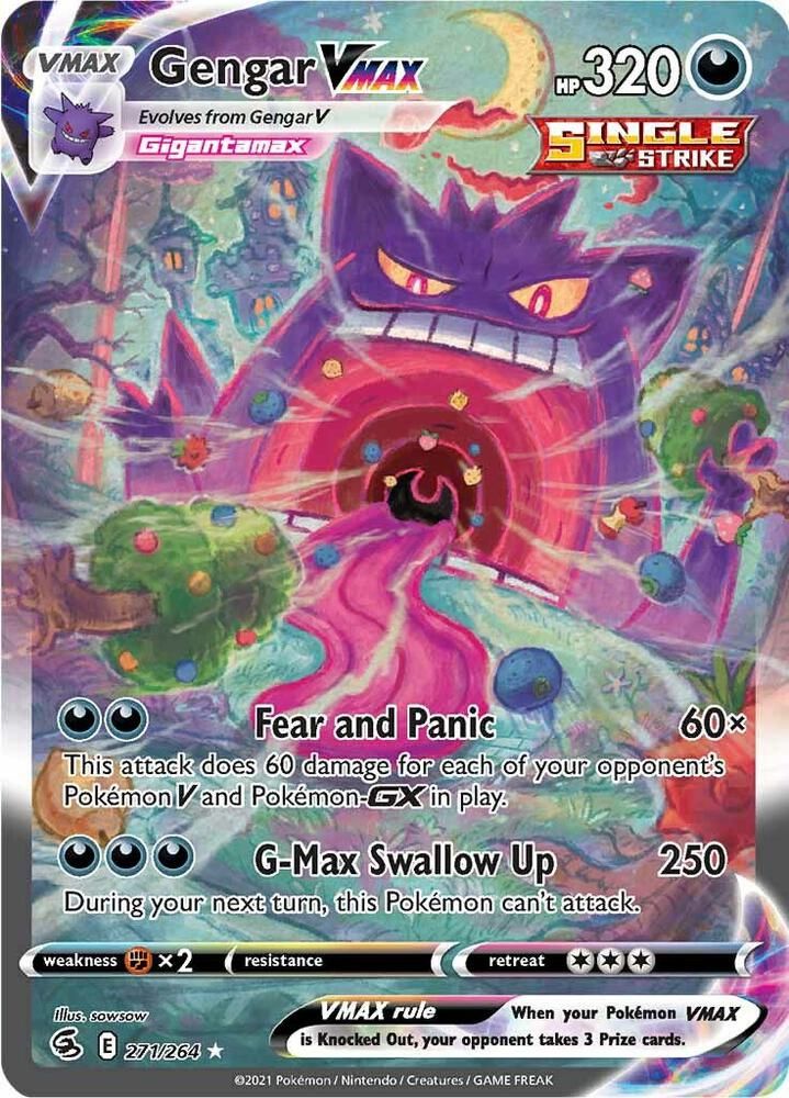 gengar vmax pokemon card Gengar Vmax (271/264)