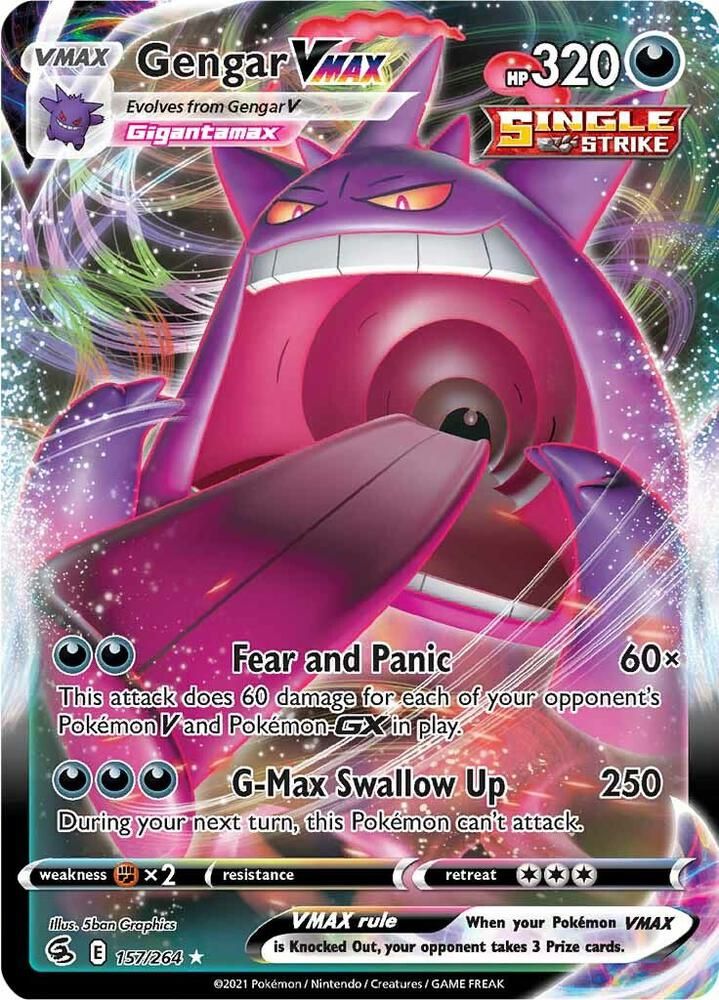 Gengar VMAX - SWSH08: Fusion Strike Real Time Price Data.