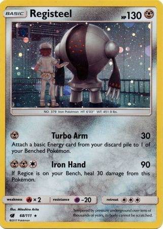 Registeel 68 111 Cosmos Holo - SM Promos Real Time Price Data. Registeel 68 111 Cosmos Holo - SM Promos Real Time Price Data.