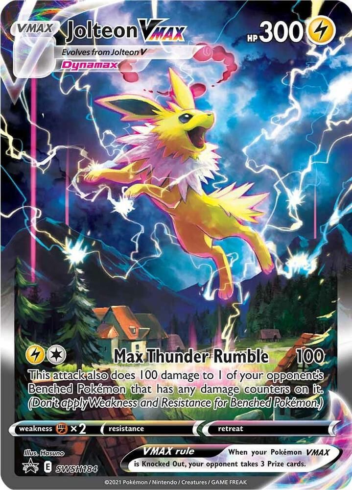 Jolteon VMAX SWSH184 - SWSH: Sword & Shield Promo Cards Real Time