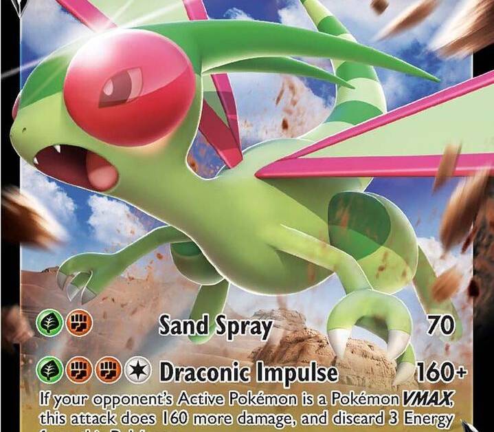 flygon v pokemon card price Flygon V 164 is a solid card for grading. PSA 10 sells on eBay for $98 giving you 371% profit. Profit/loss calculation is based on the lowest grading tier of $18.99. Prices