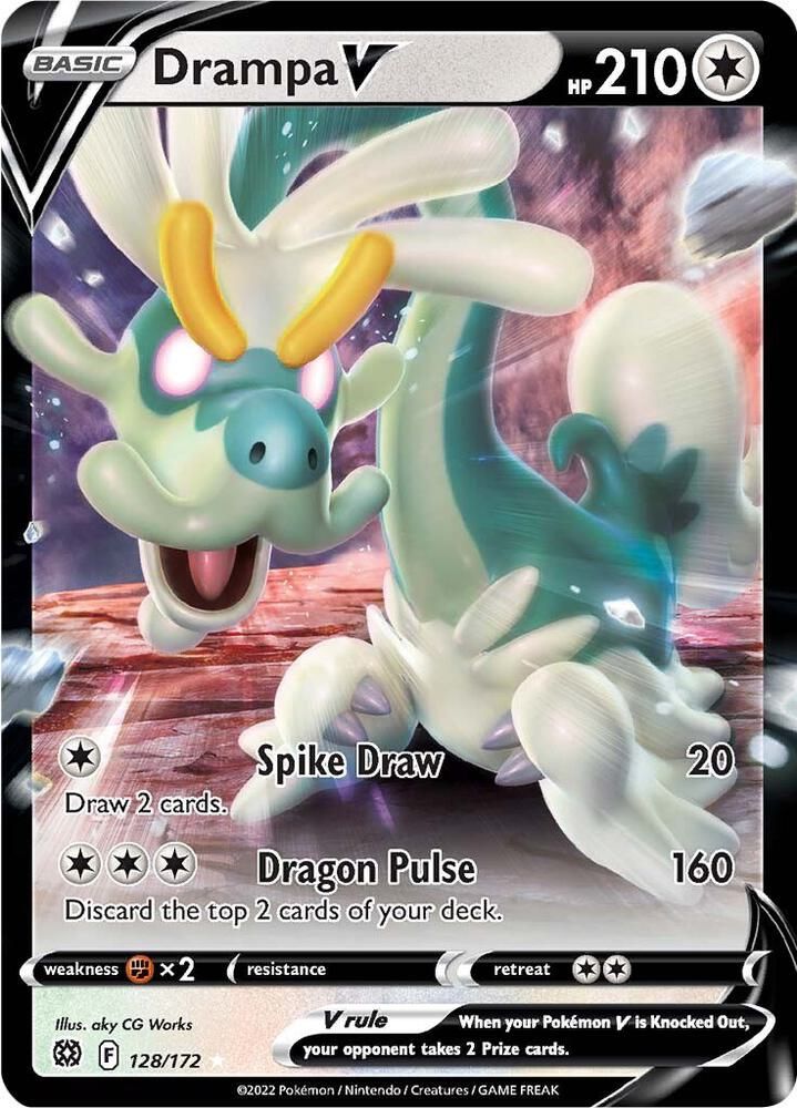 drampa v pokemon card value - 128/172 Ultra Rare WPN registered. SWSH09: Brilliant Stars #128/172 Drampa