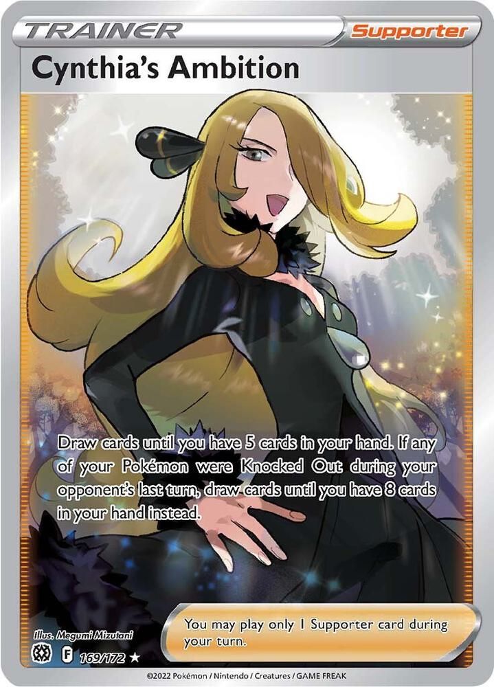 Cynthias Ambition Full Art - SWSH09: Brilliant Stars Real Time