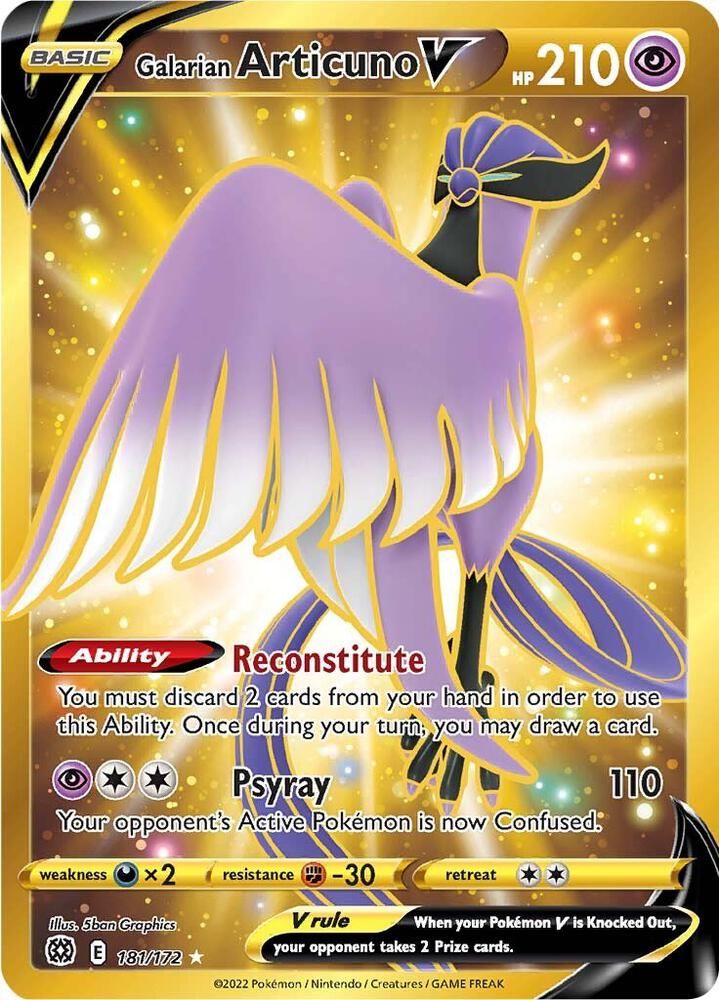 Galarian Articuno V Secret - SWSH09: Brilliant Stars Real Time Price Data.