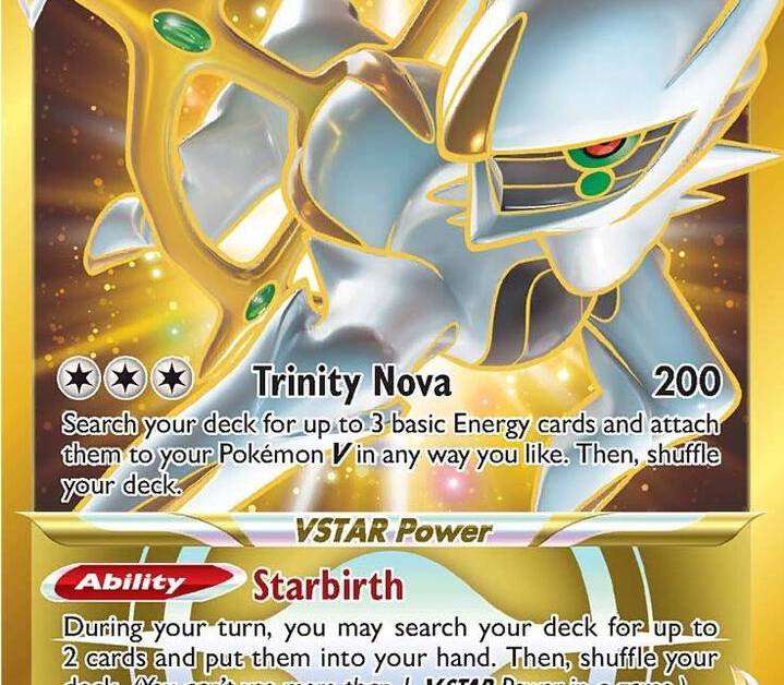 arceus break pokemon card Trading Game and Lightning Pokmon on your Bench Arceus VSTAR Secret 184 -