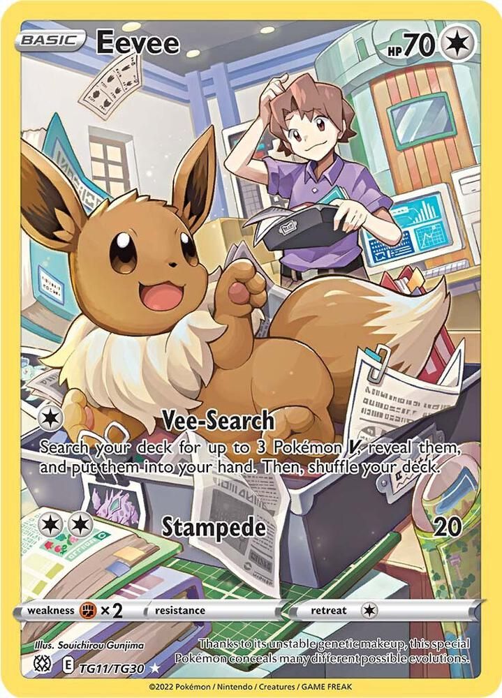 Eevee - SWSH09: Brilliant Stars Trainer Gallery Real Time Price Data.
