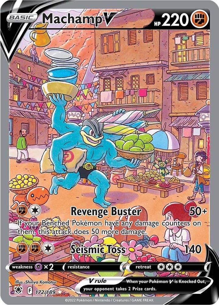 Machamp V ゴールドカード 220 HP Machamp V 220hp Gold Foil Fan Art Card Revenge Buster 🔥🔥🔥￼ | eBay