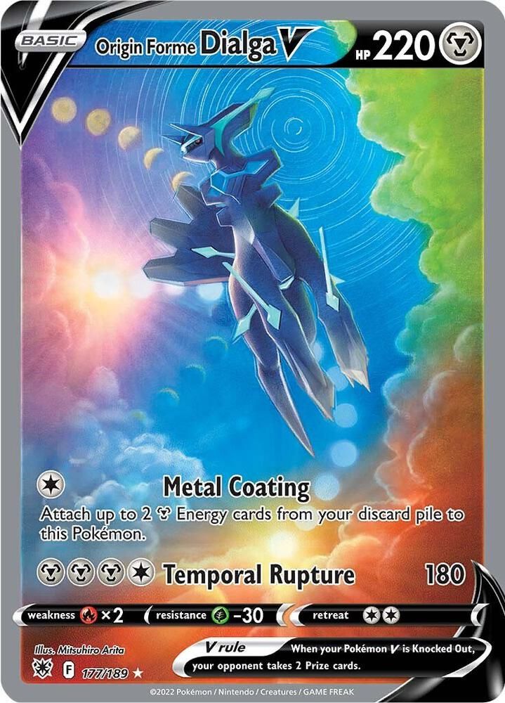 Origin Forme Dialga V Alternate Full Art - SWSH10: Astral Radiance