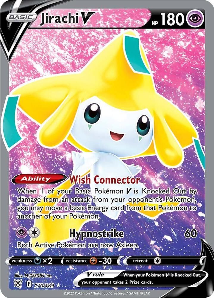 Jirachi V Full Art - SWSH10: Astral Radiance Real Time Price Data.