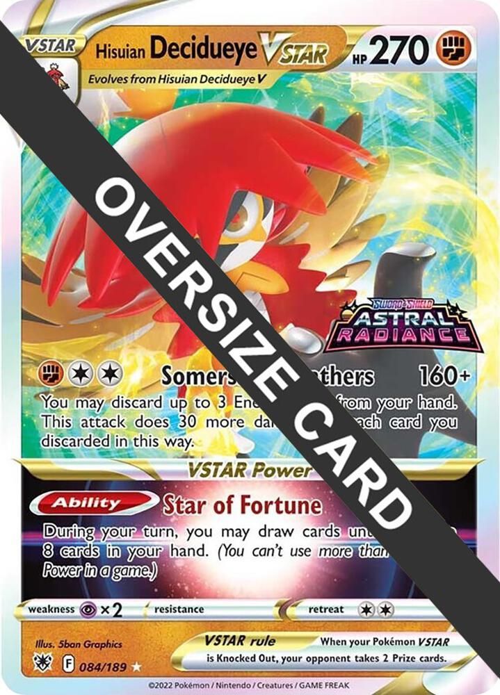 hisuian decidueye pokemon card Pokemon Trading Card Game Sword & Shield Astral Radiance Ultra Rare Hisuian Decidueye V #83 main image 0