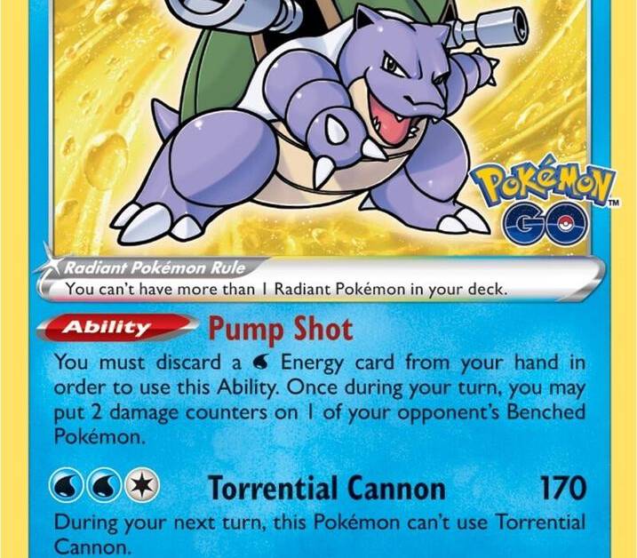 blastoise pokemon go card price ex - 009/165 - SV: Scarlet & Violet 151 170 HP. Pokmon TCG Blastoise Pokmon GO