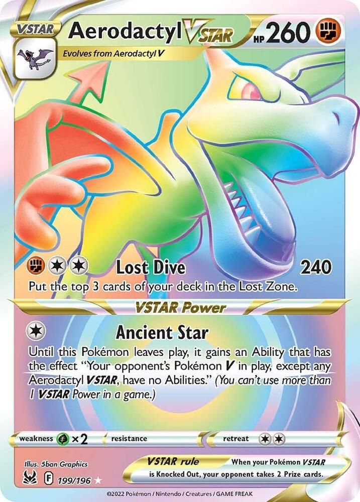 Aerodactyl VSTAR Secret - SWSH11: Lost Origin Real Time Price Data.