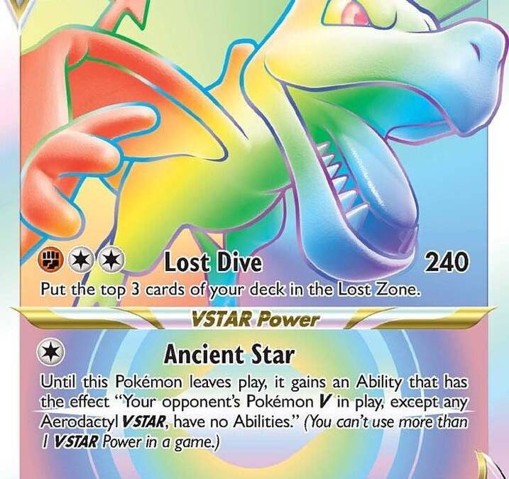 aerodactyl pokemon card vstar {118/100}AerodactylVSTAR HR proof acrylic case and featuring a striking image of the captivating character Pokemon Trading Card Game 199/196