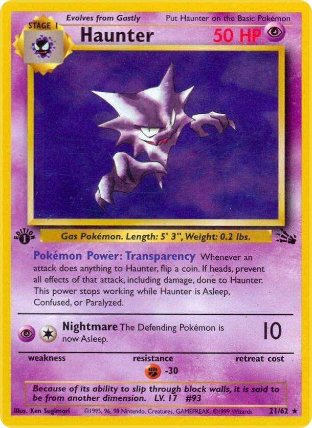 Haunter 21 - Fossil Real Time Price Data.