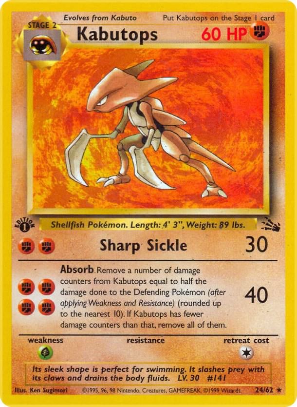 pokemon fossil card list Checklist: Pokemon Cards variation to centering Fossil (TCG) - Bulbapedia, the