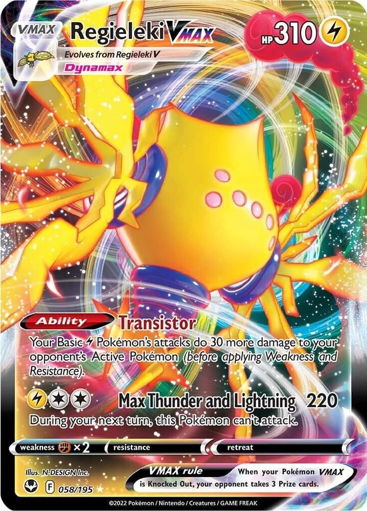 regieleki pokemon card price VMAX When your Pokémon VMAX is Knocked Out Regieleki V - SWSH280 -