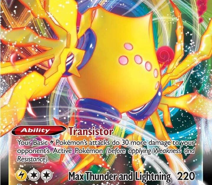 regieleki pokemon card price VMAX (Rainbow Rare) Colorless Max Thunder and Lightning (220) During your next turn Pokemon Regieleki V | eBay