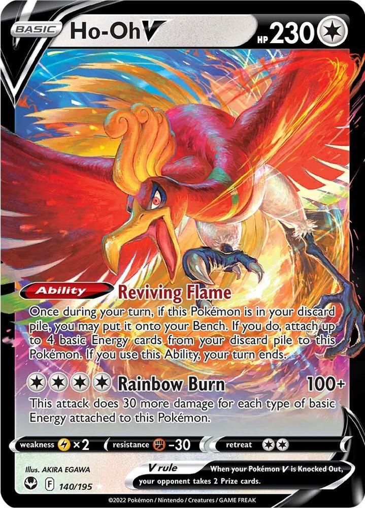 Ho Oh V - SWSH12: Silver Tempest Real Time Price Data.