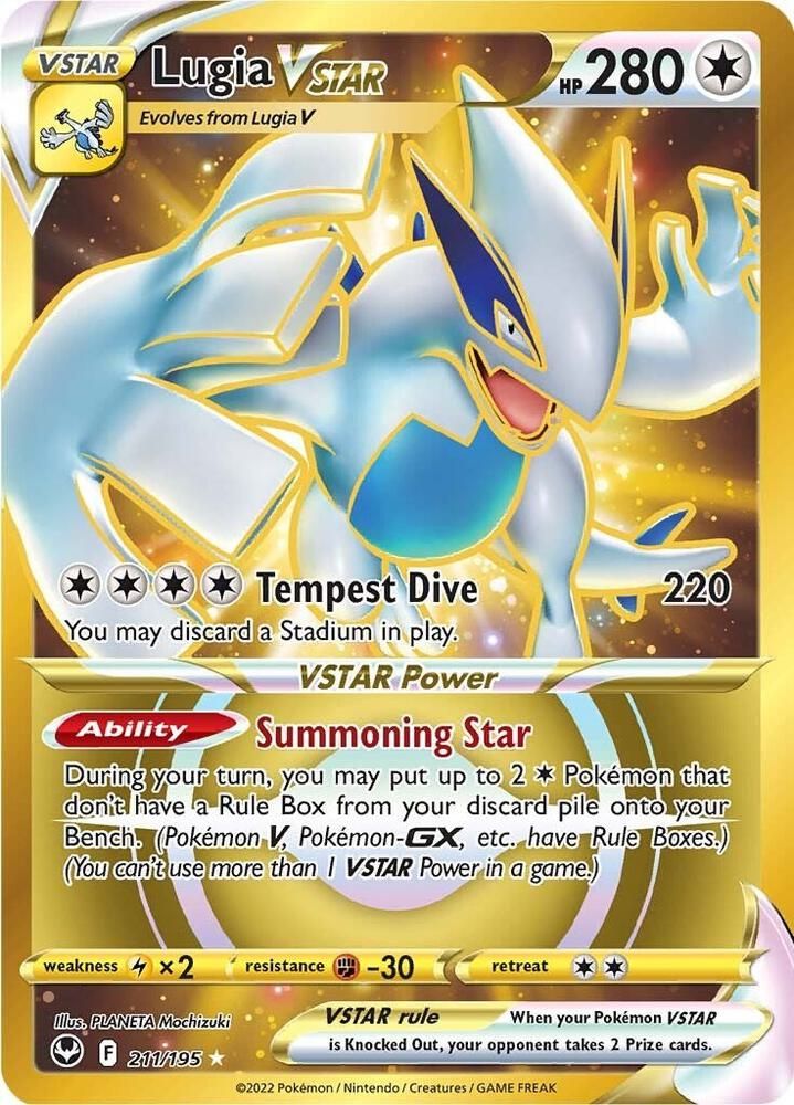 Lugia VSTAR Secret 211 - SWSH12: Silver Tempest Real Time Price Data.