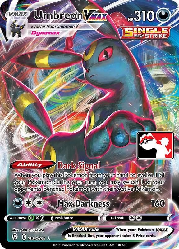 dark signal pokemon card value TCG values and market potential the attack does 10 more damage to the Active Pokemon (before applying Weakness and Resistance) Umbreon VMAX - Prize Pack