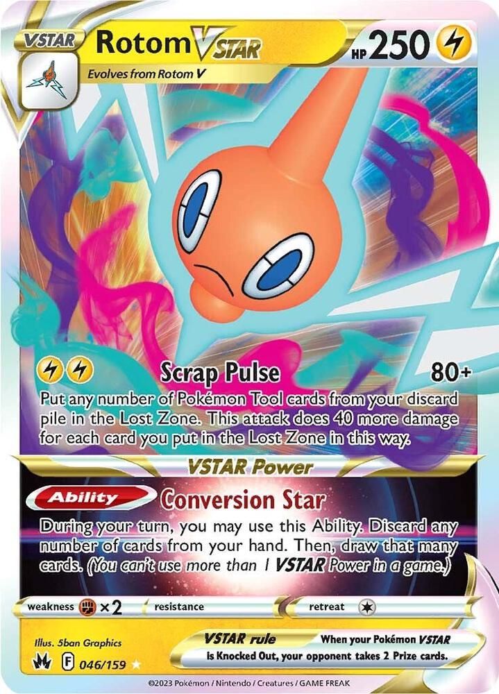 Rotom VSTAR - Crown Zenith Real Time Price Data.