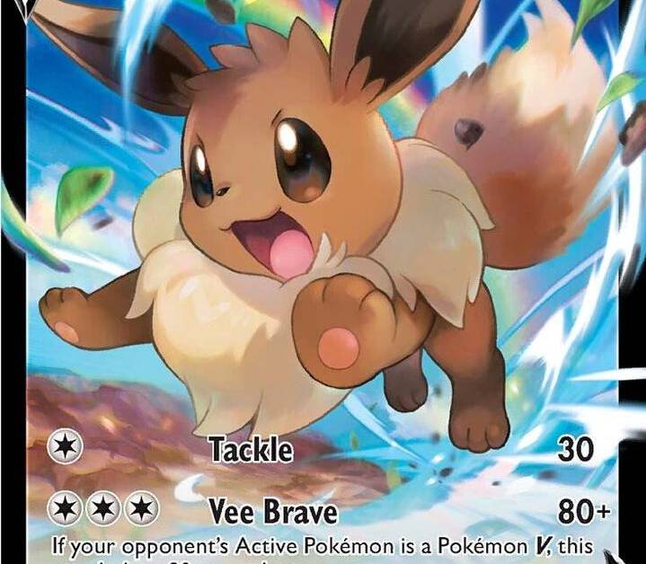 eevee v pokemon card price Birthday Party Invite | Pokemon Birthday Invitation | Editable Digital Template | Card Invite Pokmon Hit Points200 HP Form Eevee V - Crown Zenith