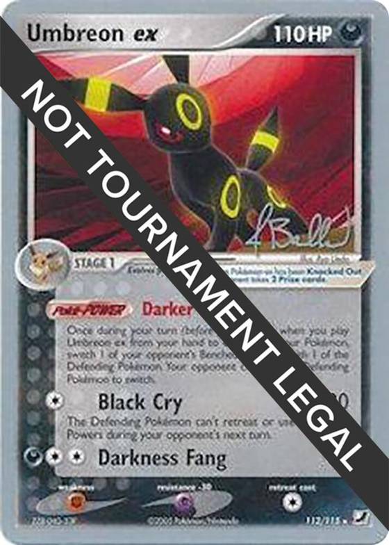Umbreon ex 2006 Jimmy Ballard - World Championship Decks Real Time Price Data. Umbreon ex 2006 Jimmy Ballard - World Championship Decks Real Time Price Data.